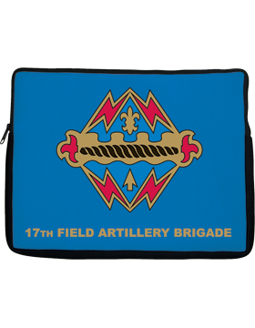 Laptop Sleeve 17th Field Artillery Brigade on Blue