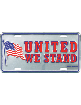 LUWS United We Stand License Plate