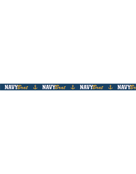 Navy Brat with Anchors Lanyard