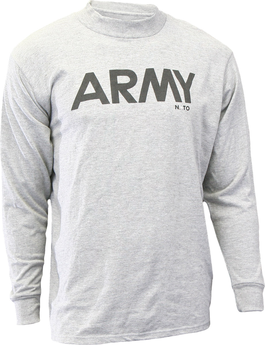 Reflective Army PT T-Shirt, Long Sleeve | US Military