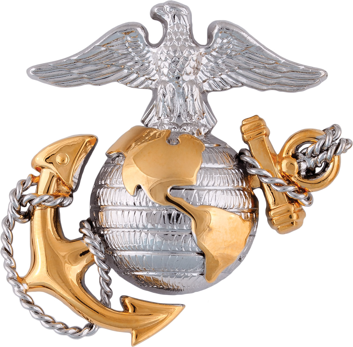 Officer Dress Cap Device (Eagle Globe Anchor) | US Military