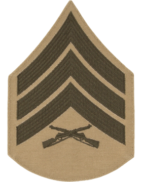 Green/Khaki Male Chevron (304) Sergeant USMC (Pair)