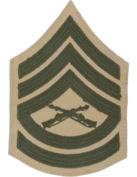 Green/Khaki Female Chevron (306) Gunnery Sergeant USMC (Pair)