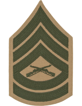 Green/Khaki Male Chevron (306) Gunnery Sergeant USMC (Pair)