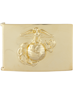 MC-DRESS 2in X 3in Marine Corps Emblem Buckle with Globe (LCPLCPL & SGT)