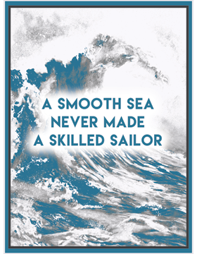 Motivational Gloss Poster Smooth Sea