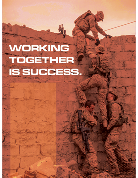 Motivational Gloss Poster Working Together is Success MGP-119