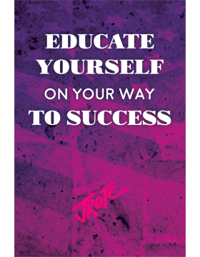 Motivational Gloss Poster Army JROTC Educate