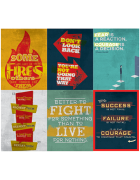 Choose Your Set of 6 Motivational Posters
