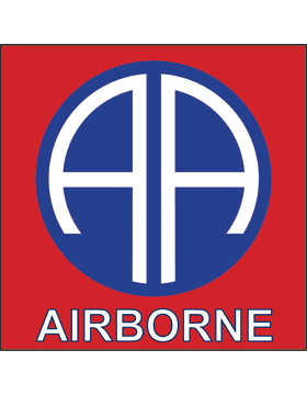MGNT-CSA04/AR-100, Small Auto Magnet, 82nd Airborne, 5.5in Vinyl Square