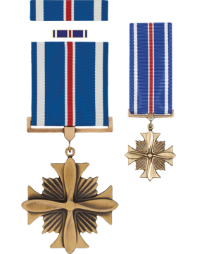 Distinguished Flying Cross Medal Box Set with Lapel Pin and Mini Medal