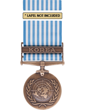 United Nations Korean Service Medal Box Set with Lapel Pin
