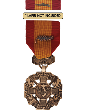 Vietnam Cross of Gallantry with Palm Medal Box Set with Lapel Pin