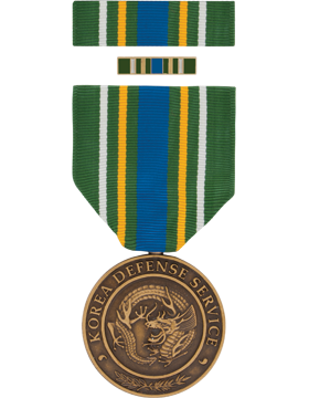Korean Defense Service Medal Box Set with Lapel Pin