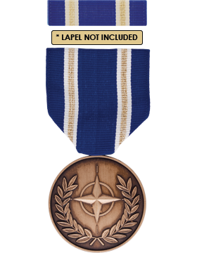 NATO with Article 5 Ribbon Medal Box Set with Lapel Pin