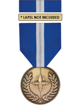 NATO Non-Article 5 Balkan Ribbon Medal Box Set with Lapel Pin