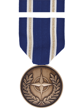 NATO Medal Non-Article 5 Iraq-Afghan Ribbon Full Size Medal Box S