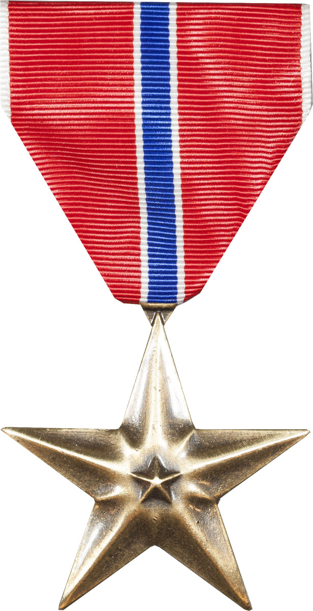 Bronze Star Full Size Medal Nail Back US Military
