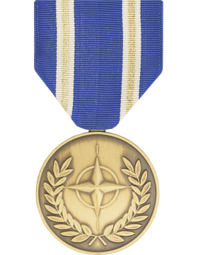 NATO Medal Article 5 Ribbon Full Size Medal (Pin Back)