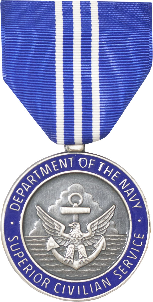 Navy Superior Civilian Service Award Medal (Nail Back)