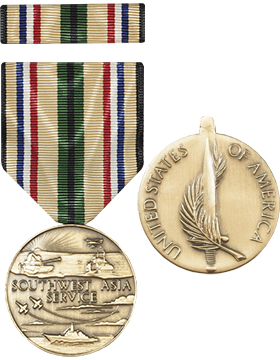 Southwest Asia Service Full Size Medal With Ribbon US Military   ML FR1142 W 