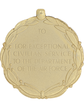 Air Force Exceptional Civilian Service Award Full Size Medal With R