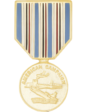 American Campaign Medal Hat Pin