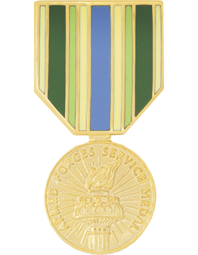 Armed Forces Service Medal Hat Pin