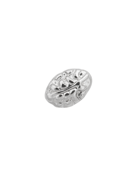 Silver Oak Leaf Cluster (Single) Device for Miniature Medal