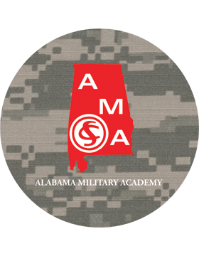 Mouse Pad, Alabama Military Academy, 1/8in Round