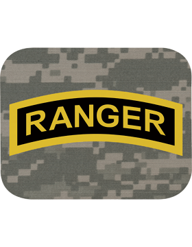 Mouse Pad, Ranger Tab, Camo, 1/8in Poly