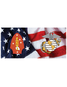 2 Marine Div, Flag with Globe and Anchor
