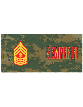 Marine Corps, Master Gunnery Sergeant, Woodland with Semper Fi