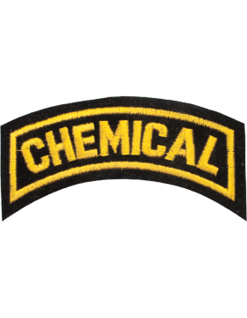 Chemical Tab Gold on Black 4in