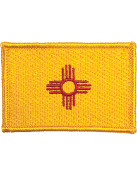New Mexico 2in x 3in Flag (N-S-NM1) with Gold Border