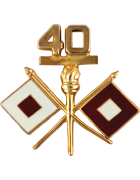 No-Shine (NS-OR-SIG-0040) 40th Signal Officer  40 (Top) (Each)