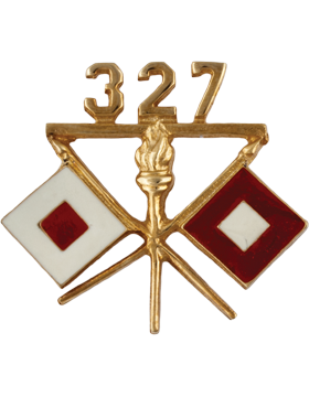 No-Shine (NS-RO-SIG-327) 327th Signal Officer Regimental BOS (Pair)