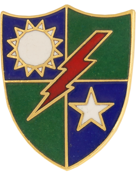No-Shine (NS-T-C-0075C) 75th Infantry Division Crest  Tie Tac