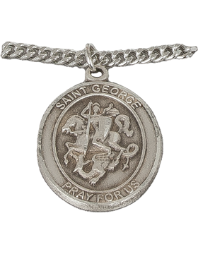 NS-719A, Saint George with US Navy, Silver 1in Oval