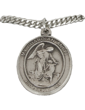 NS-722A, Guardian Angel with US Army, Silver 1in Oval