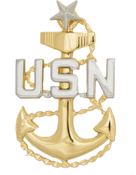 NY-511 Senior Chief Petty Officer Cap Device No Shine