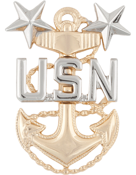 NY-517 Master Chief Petty Officer Cap Device No Shine Miniature