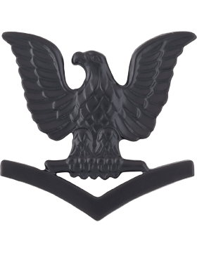 NY-525 3rd Class Petty Officer Cap Device Black Metal