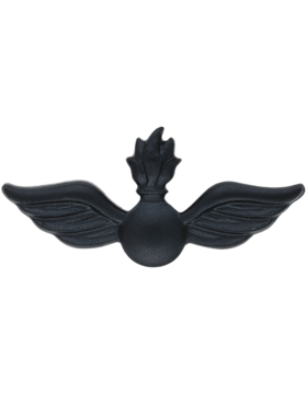 NY-B617 Warrant Officer Collar Aviation Ord Tech (Each) Black Metal