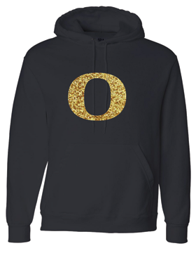 Oxford Gold Glitter O Gildan Heavy Blend 50/50 Hood G185