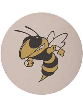 Oxford Yellow Jacket Round Coaster