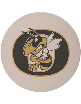 Oxford O Yellow Jacket Round Coaster