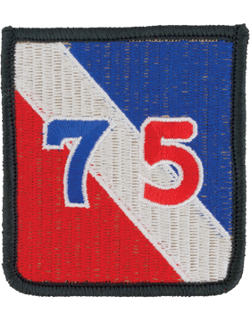75th Infantry Division Full Color Patch with Fastener