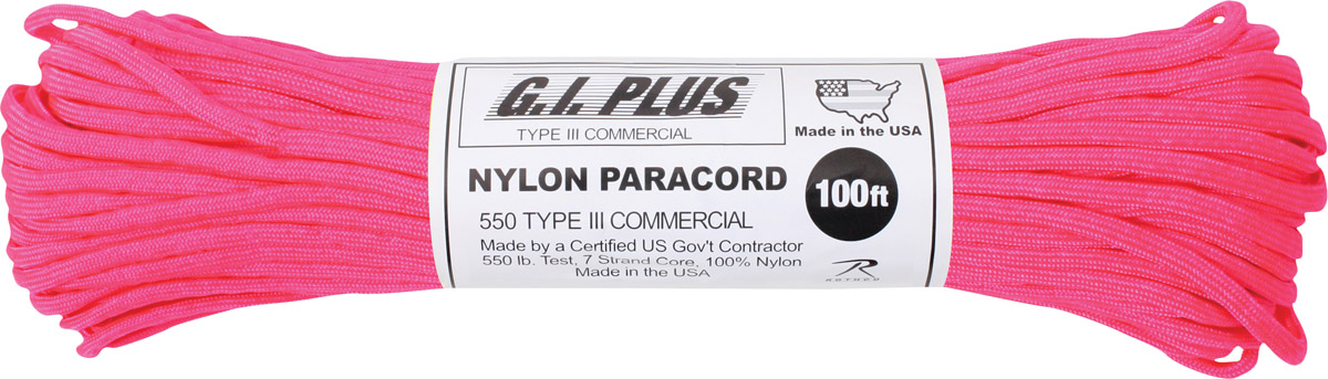 Paracord, Nylon 550lb test 100 feet
