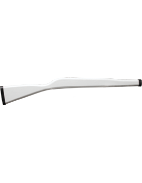 PE-E03 White Wooden Trainer Rifle with Rubber Pads